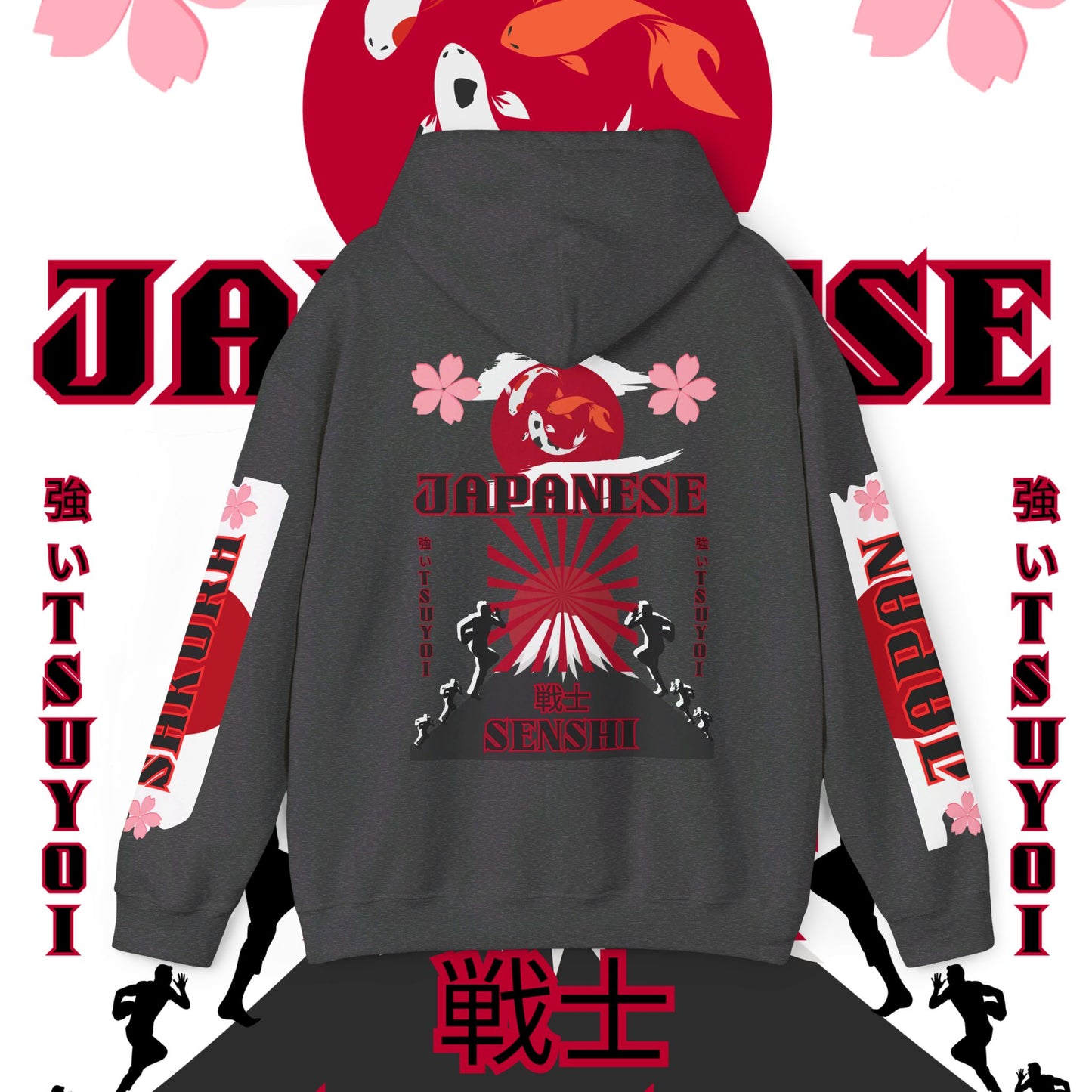 Japan Hoodie, Japanese Sweatshirt, Japanese rugby Hoodie, sakura pullover, tokyo, sumo, culture wear,