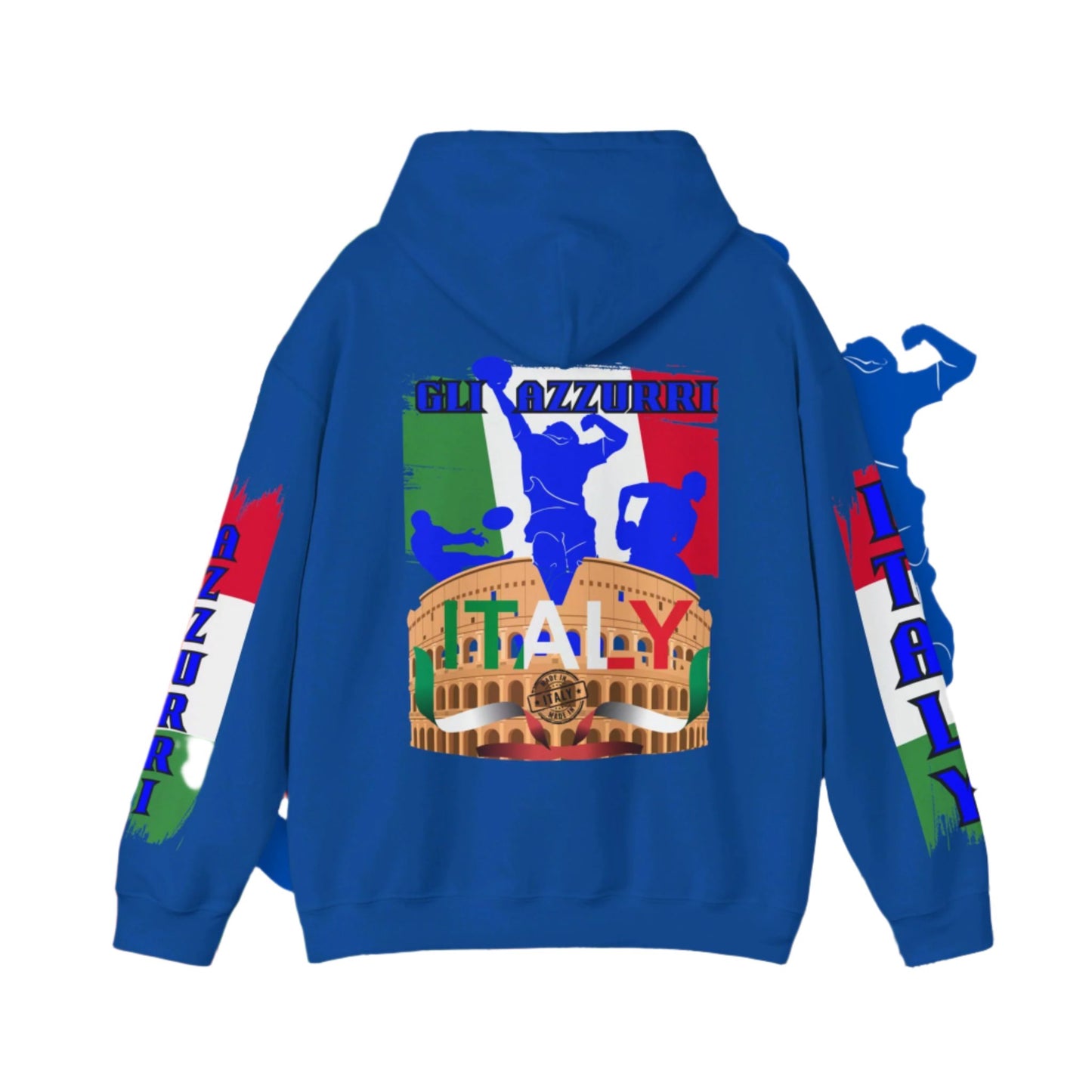 Italy Hoodie , Italian hooded Sweatshirt, Italy azzurri Hoodie, italiano pullover Hoodie