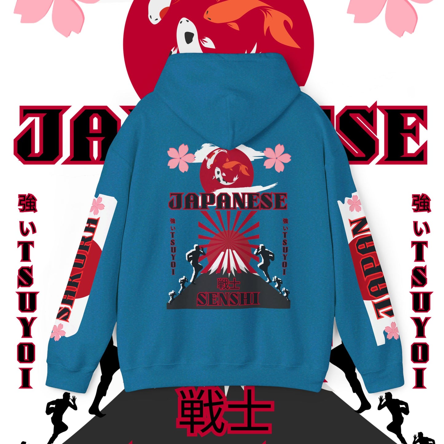 Japan Hoodie, Japanese Sweatshirt, Japanese rugby Hoodie, sakura pullover, tokyo, sumo, culture wear,