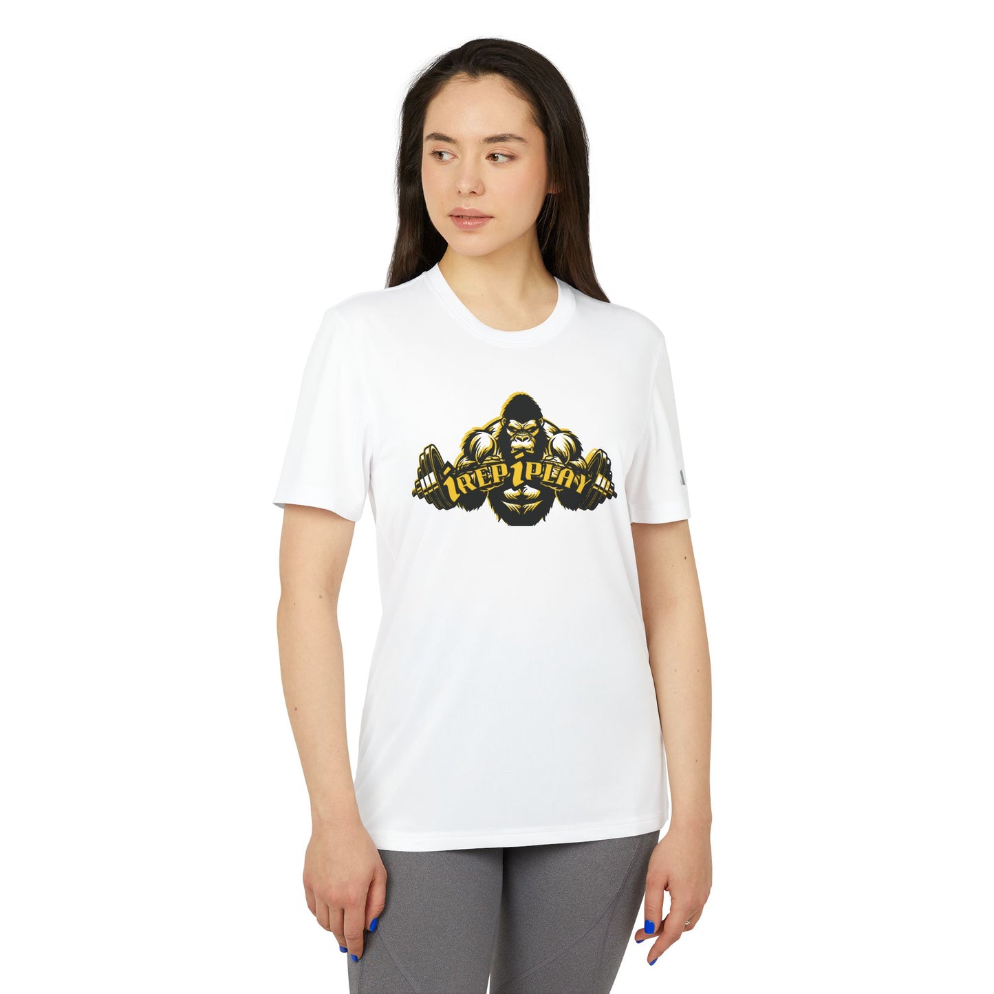 Adidas Gym Sport custom logo iREP iPLAY T-shirt, Unisex, Sportswear, Athlete Tee