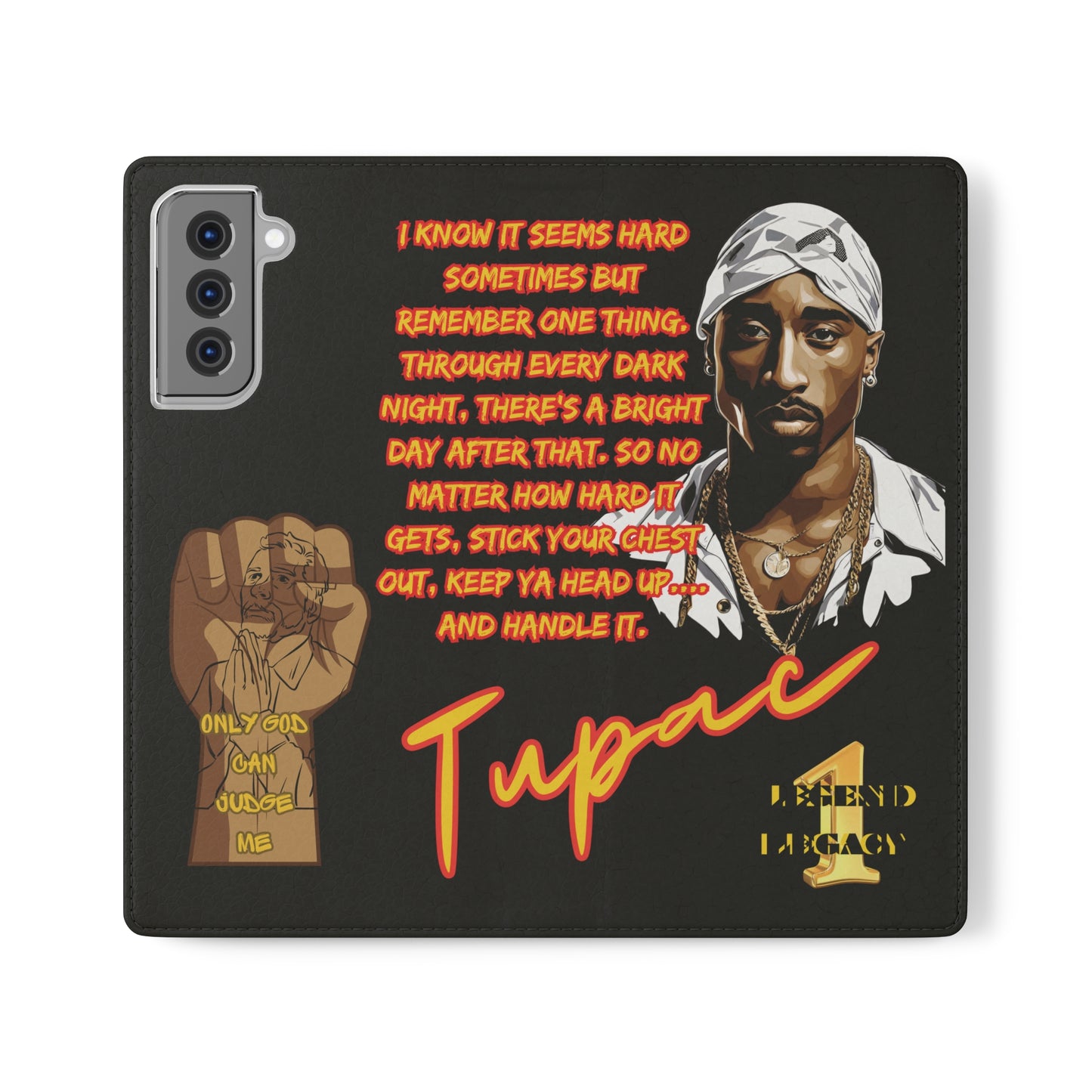 TUPAC Legendary hiphop  flip Cases