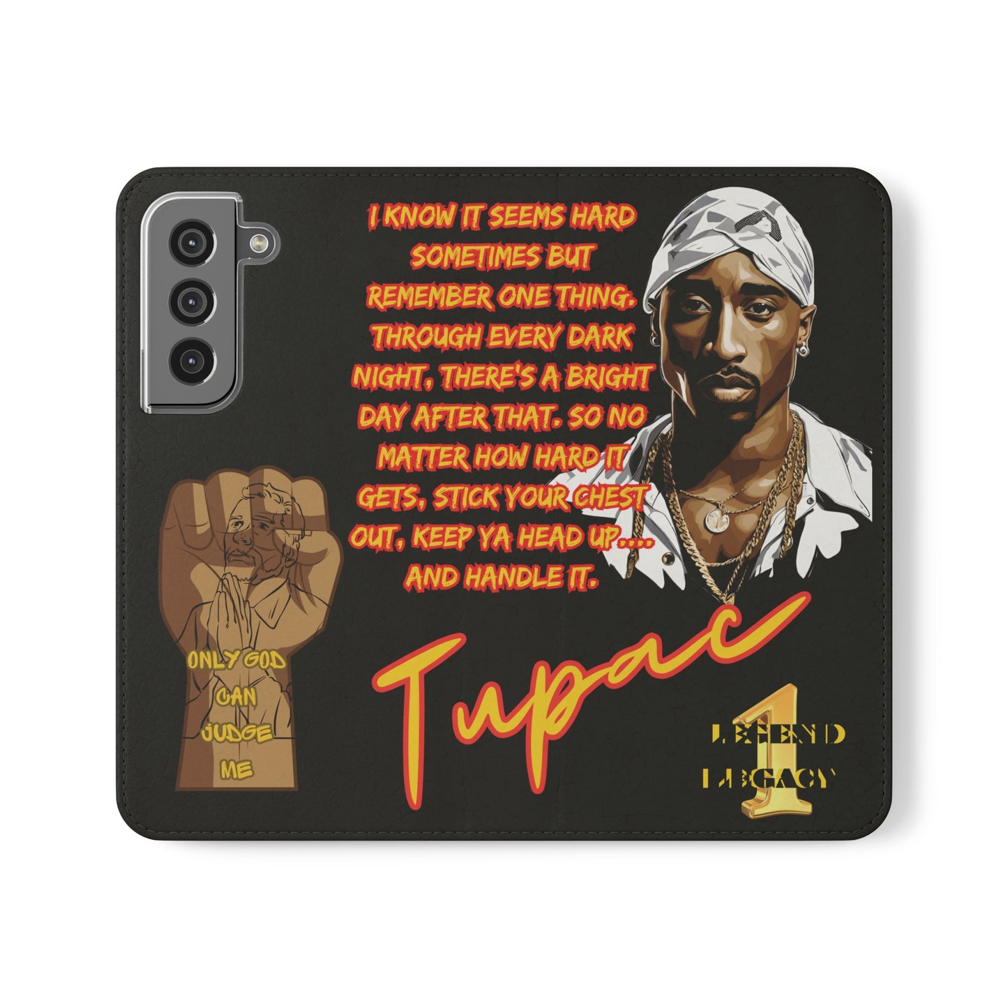 TUPAC Legendary hiphop  flip Cases