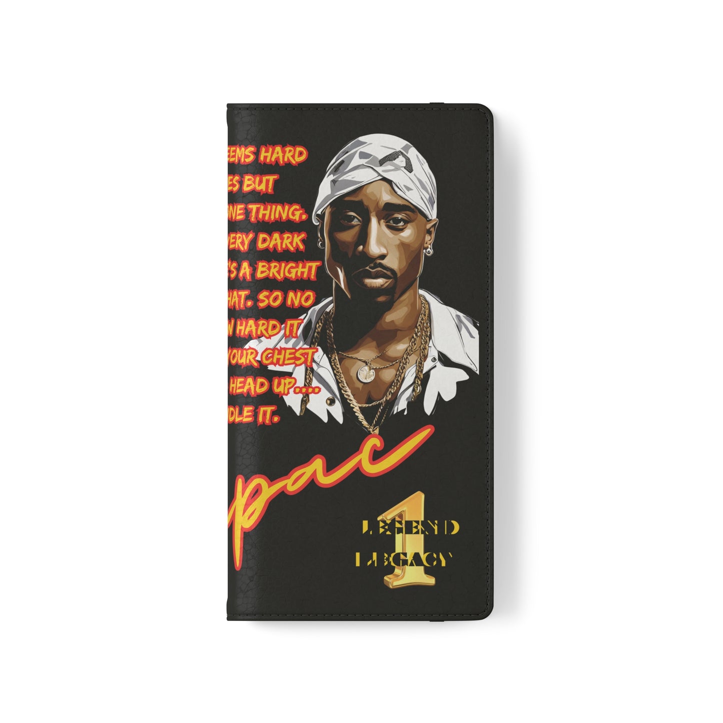 TUPAC Legendary hiphop  flip Cases