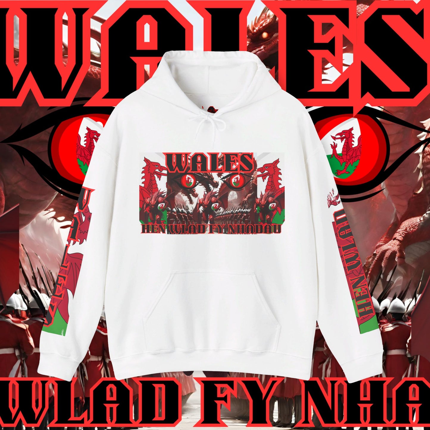 Wales Hoodie, Welsh Rugby Sweatshirt, Pullover dragon hoodie, Hen Wlad Fy Nhadau Hoodie, welshmen Hoodie, dragon Hoodie, unisex hoodie