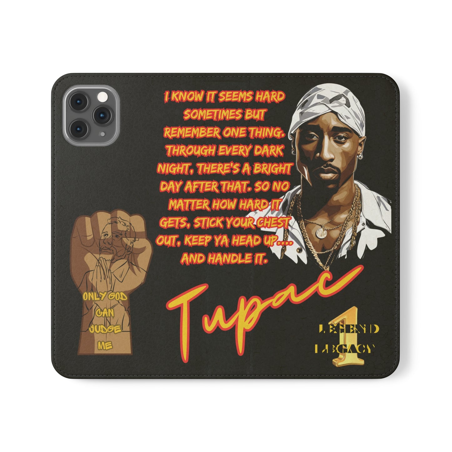 TUPAC Legendary hiphop  flip Cases