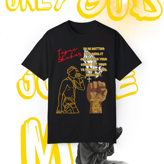 Tupac T-shirt, Urban Fashion, Street Style, Hardship Resilience, Motivational Apparel, Graphic Tee,