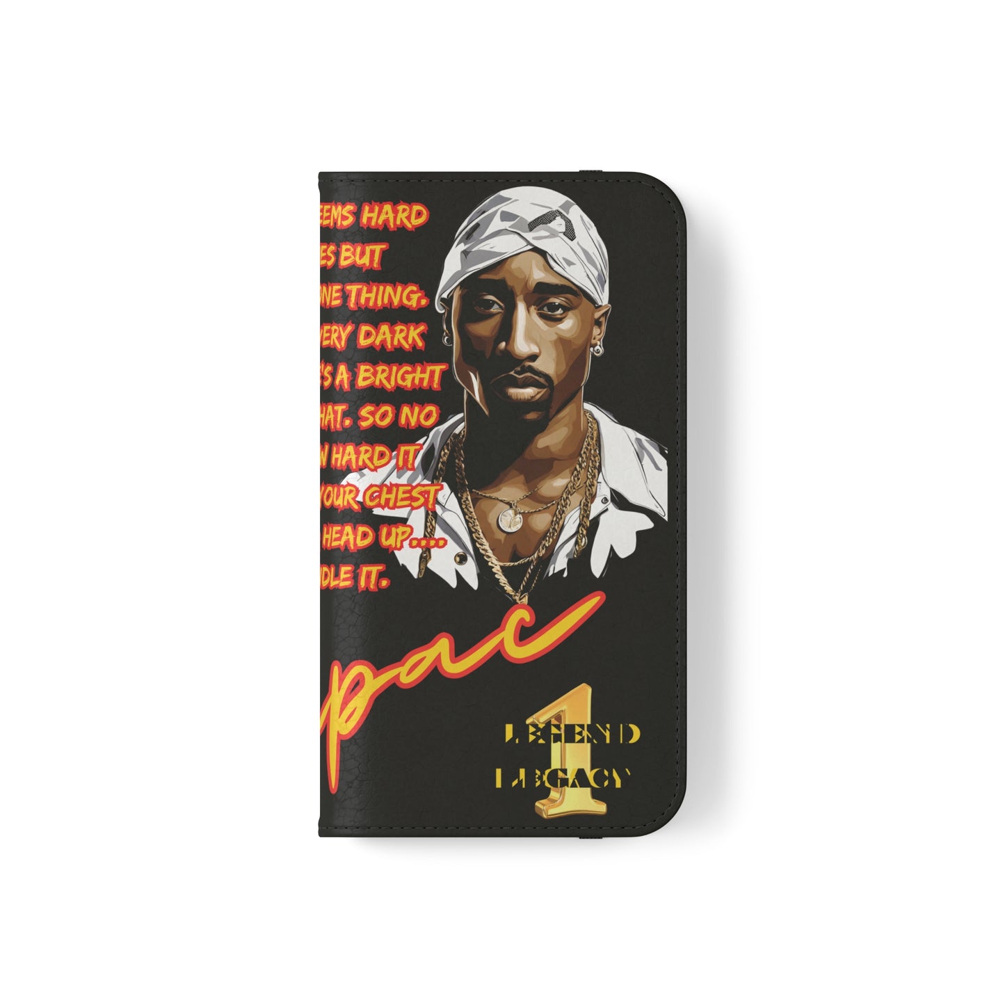 TUPAC Legendary hiphop  flip Cases
