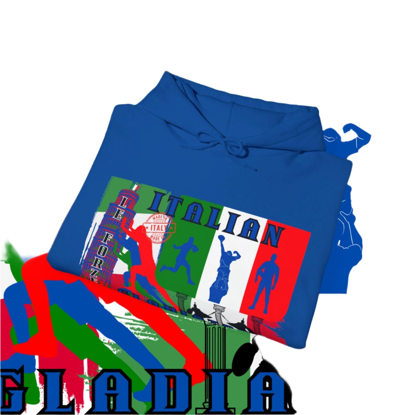 Italy Hoodie , Italian hooded Sweatshirt, Italy azzurri Hoodie, italiano pullover Hoodie