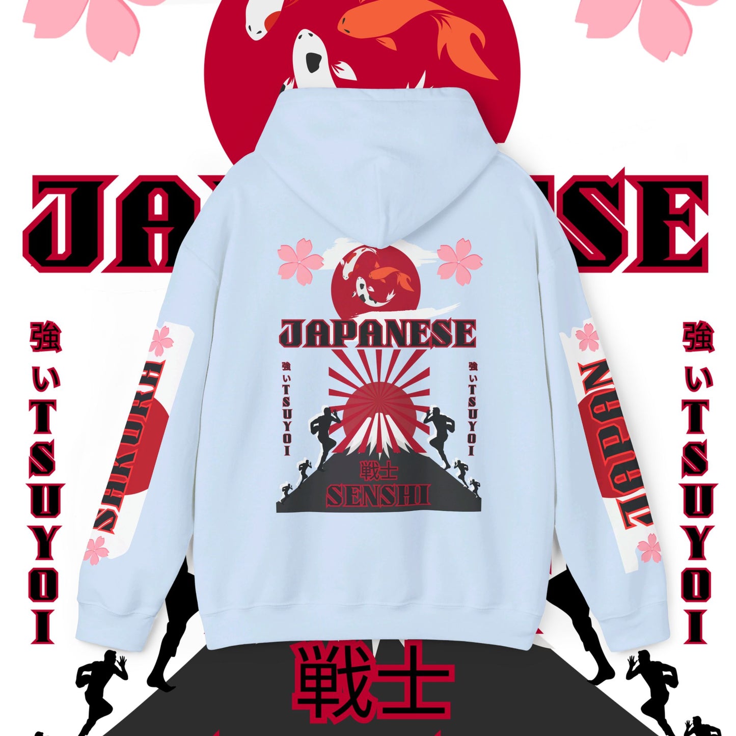 Japan Hoodie, Japanese Sweatshirt, Japanese rugby Hoodie, sakura pullover, tokyo, sumo, culture wear,