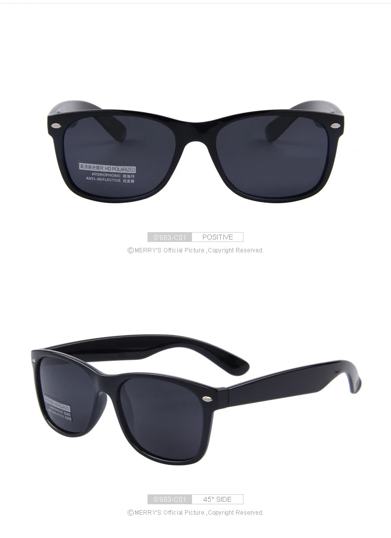 Men Polarized Sunglasses Classic Men Retro Rivet Shades Brand Designer Sun glasses UV400 S683