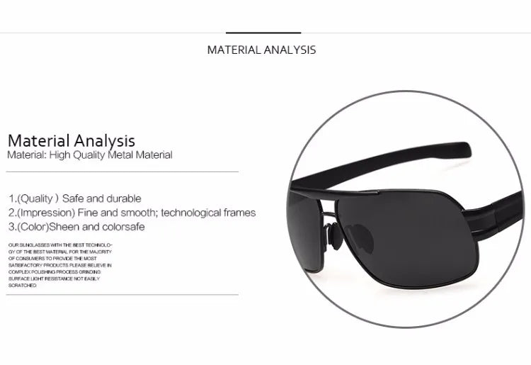 Fashion Polarized Sunglasses Men Luxury Brand Designer Sun Glasses For Male Classic Driving UV400  RS125