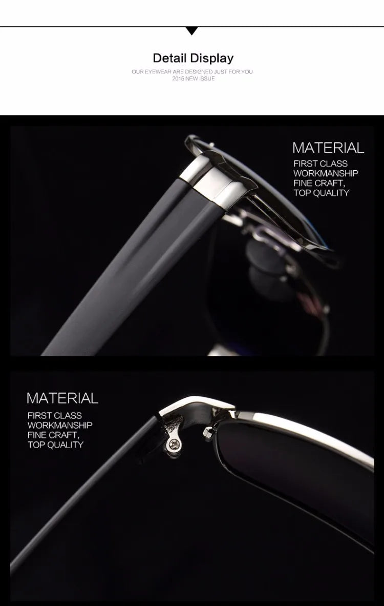 Fashion Polarized Sunglasses Men Luxury Brand Designer Sun Glasses For Male Classic Driving UV400  RS125