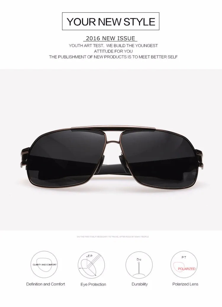 Fashion Polarized Sunglasses Men Luxury Brand Designer Sun Glasses For Male Classic Driving UV400  RS125