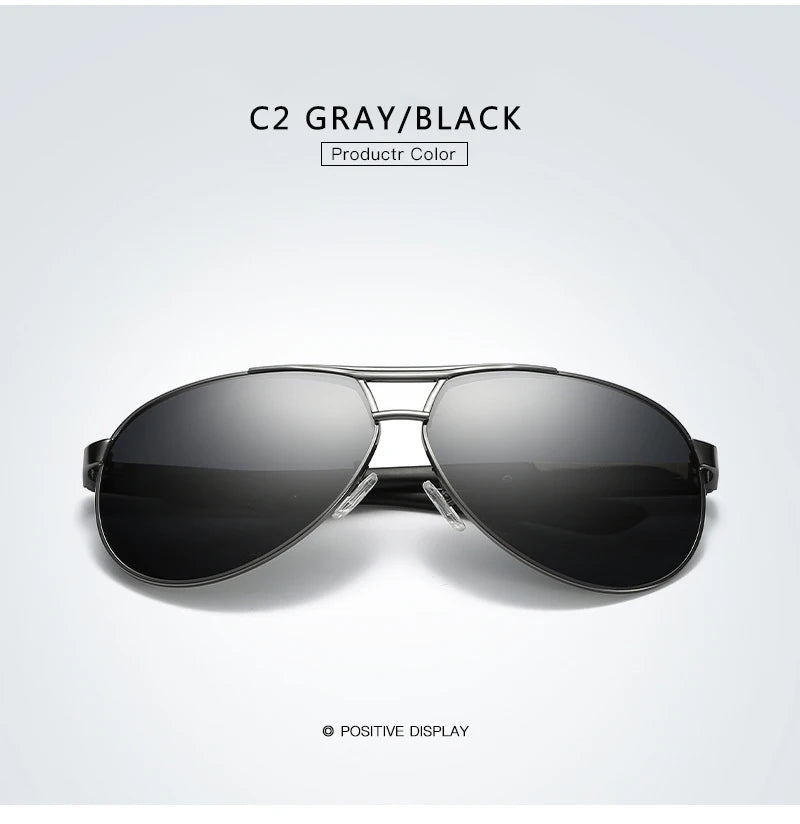 Classic Polarized Sunglasses Men Brand Designer Vintage Driving Pilot Sunglass Man Eyewear Sun Glasses UV400 Oculos De Sol