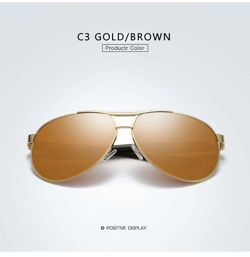 Classic Polarized Sunglasses Men Brand Designer Vintage Driving Pilot Sunglass Man Eyewear Sun Glasses UV400 Oculos De Sol