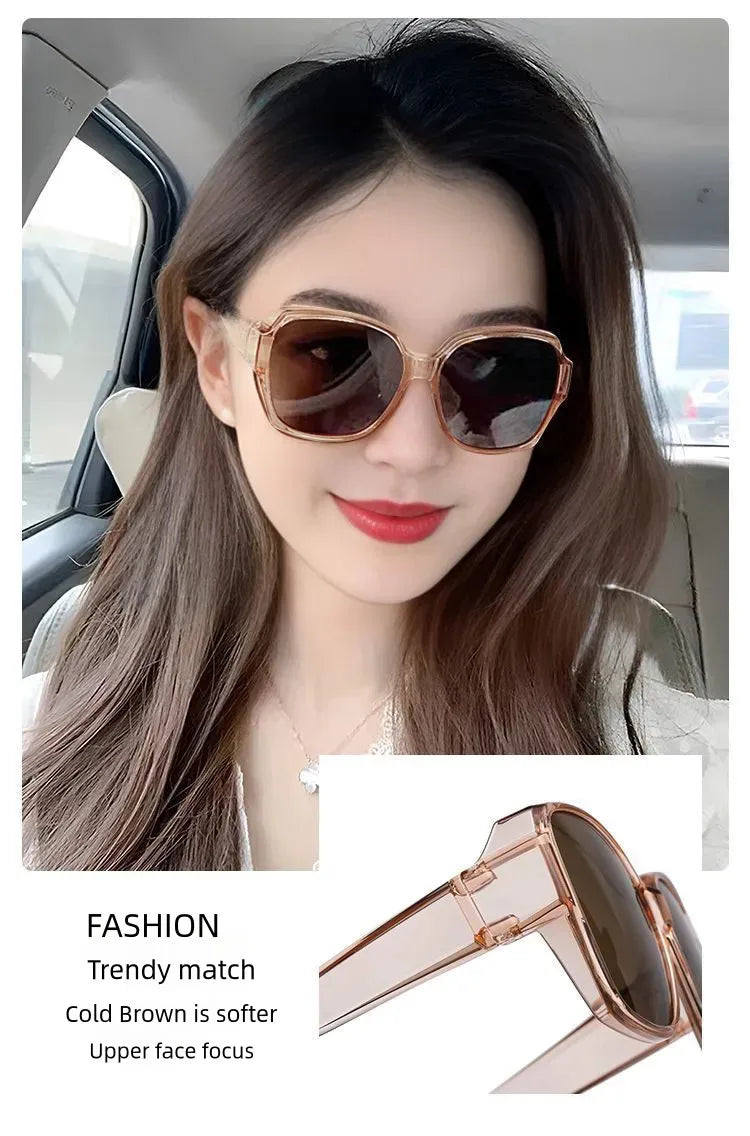 Women's Polarized Sunglasses Wear Over Prescription Glasses Vintage Outdoor Travel Night Vision Driving UV400 Goggles