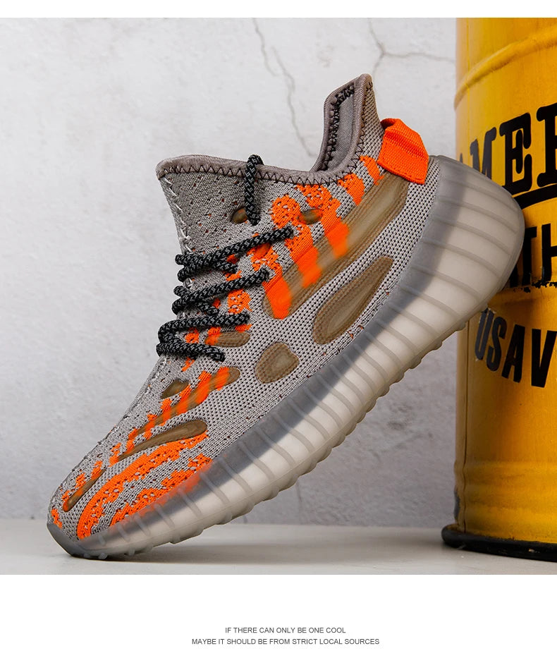 New Men Sneakers Shoes Light Casual Fashion Running Elastic Leisure Outdoor Mesh Summer Sports Tennis Man Walking Shoes