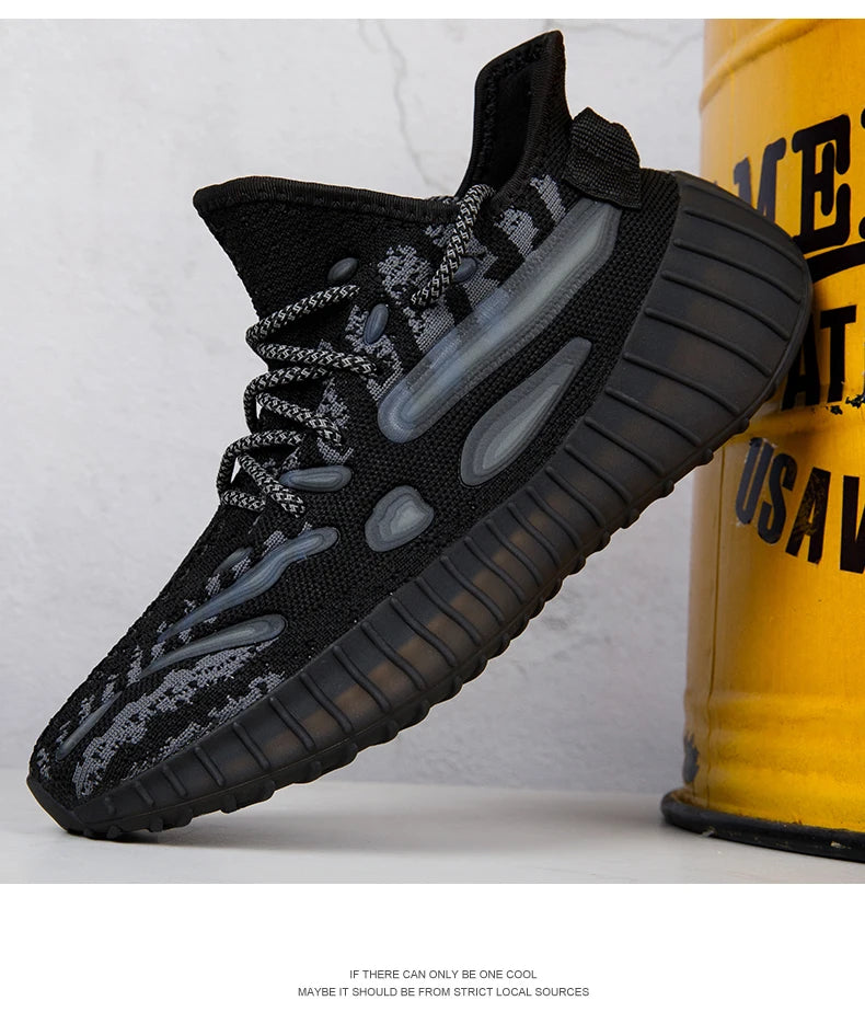 New Men Sneakers Shoes Light Casual Fashion Running Elastic Leisure Outdoor Mesh Summer Sports Tennis Man Walking Shoes