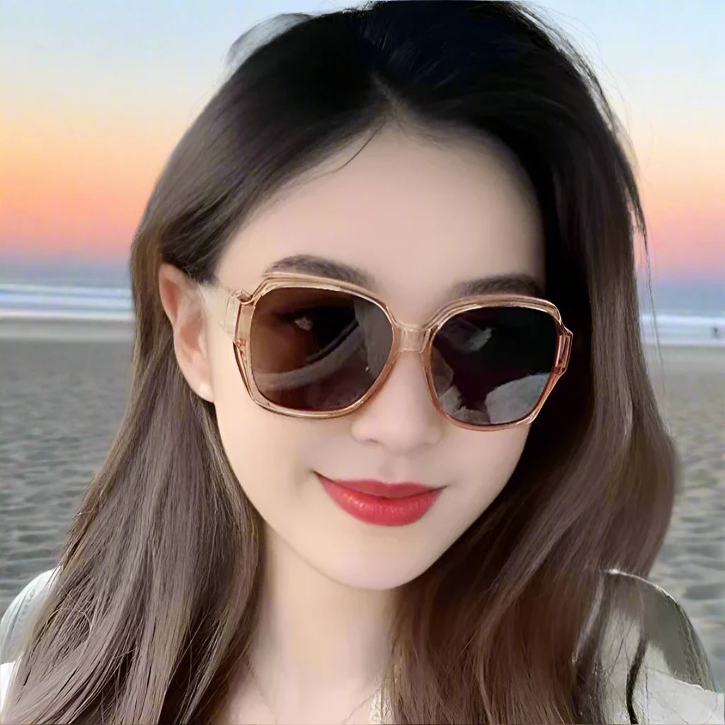 Women's Polarized Sunglasses Wear Over Prescription Glasses Vintage Outdoor Travel Night Vision Driving UV400 Goggles