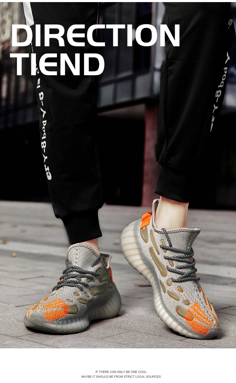 New Men Sneakers Shoes Light Casual Fashion Running Elastic Leisure Outdoor Mesh Summer Sports Tennis Man Walking Shoes