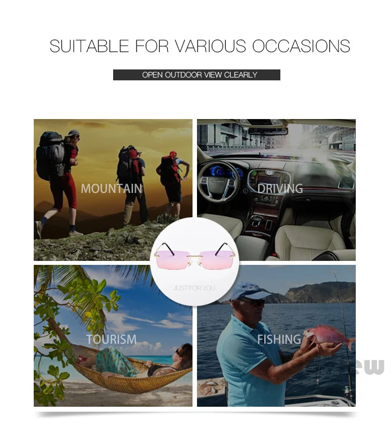 Sunglasses Man Stylish Sun Glasses Woman Pink Blue Glasses UV400 Summer Glasses