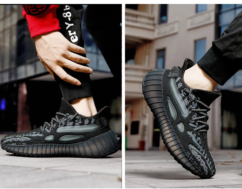 New Men Sneakers Shoes Light Casual Fashion Running Elastic Leisure Outdoor Mesh Summer Sports Tennis Man Walking Shoes