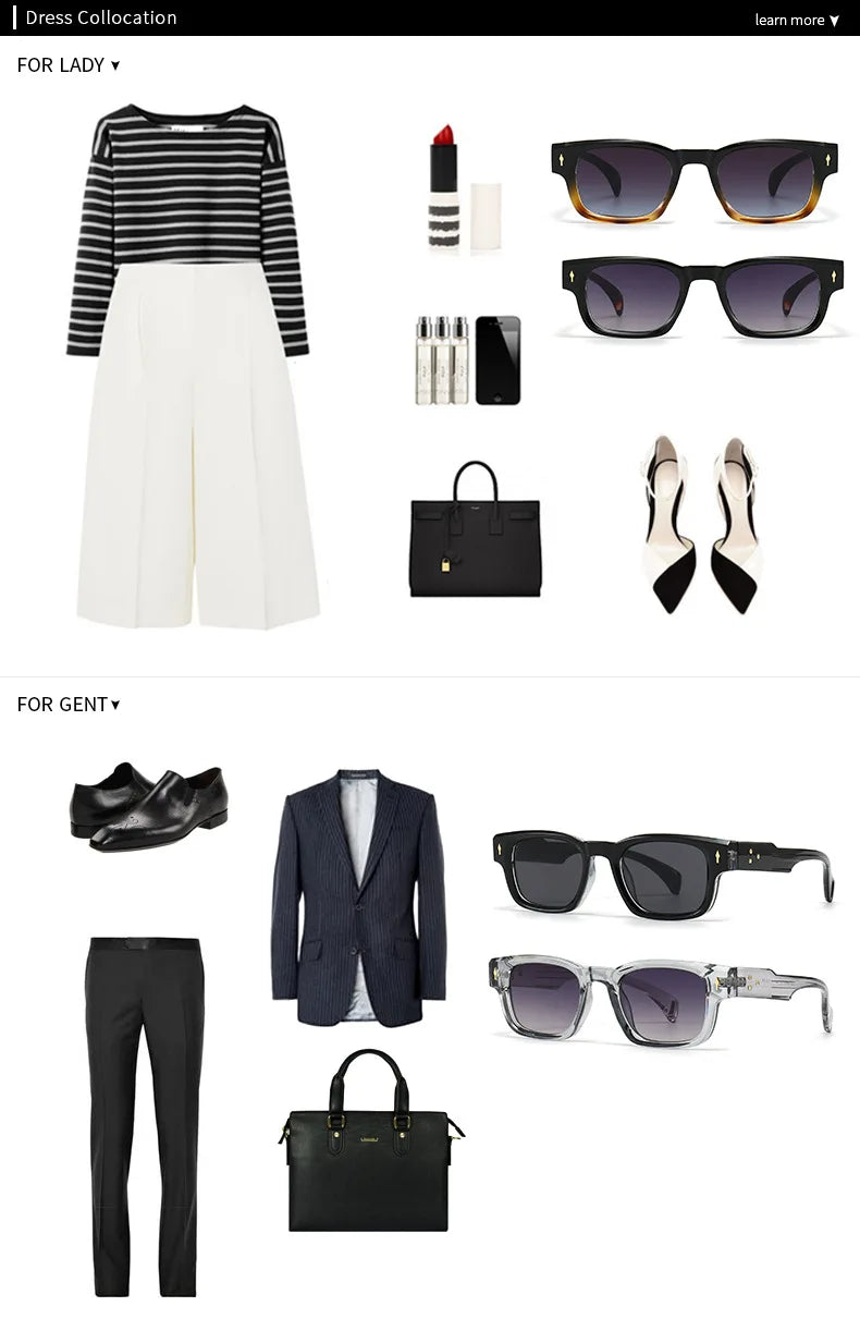 Fashion Brand Designer Gradient Shades UV400 Men Trending Rivets Punk Sun Glasses High Quality Women Retro Square Sunglasses