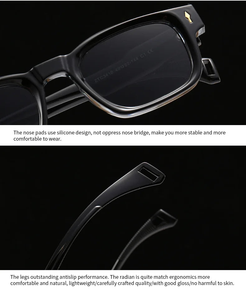 Fashion Brand Designer Gradient Shades UV400 Men Trending Rivets Punk Sun Glasses High Quality Women Retro Square Sunglasses