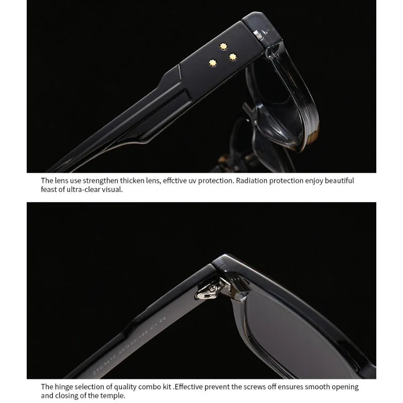 Fashion Brand Designer Gradient Shades UV400 Men Trending Rivets Punk Sun Glasses High Quality Women Retro Square Sunglasses