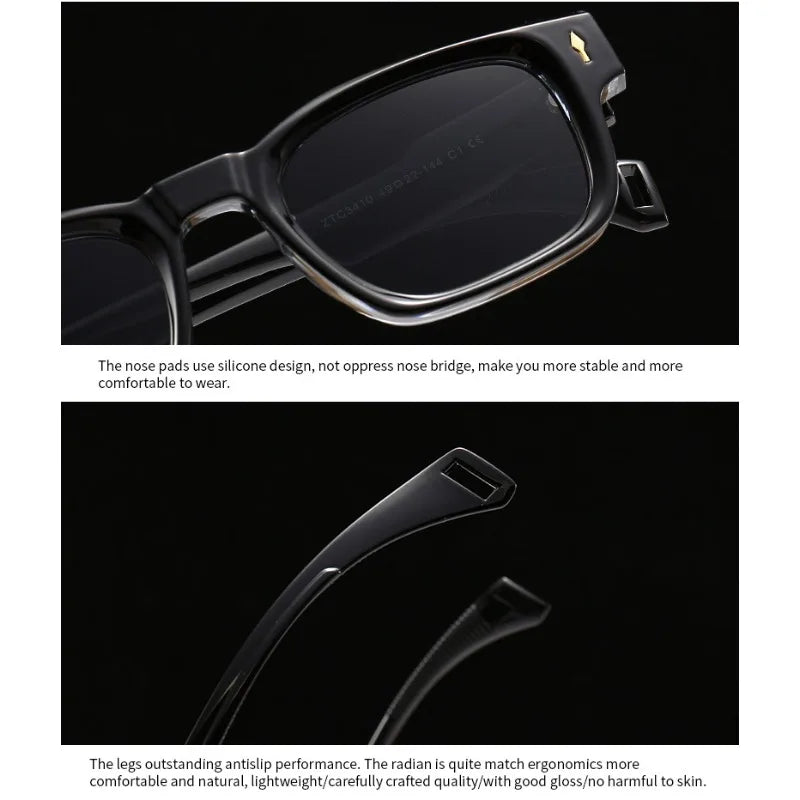 Fashion Brand Designer Gradient Shades UV400 Men Trending Rivets Punk Sun Glasses High Quality Women Retro Square Sunglasses